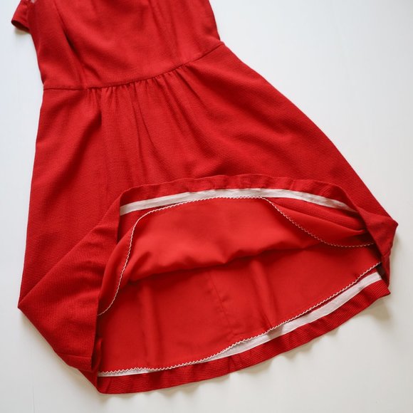 MAEVE ANTHROPOLOGIE Size 6 Red Dress Sleeveless - Picture 7 of 13